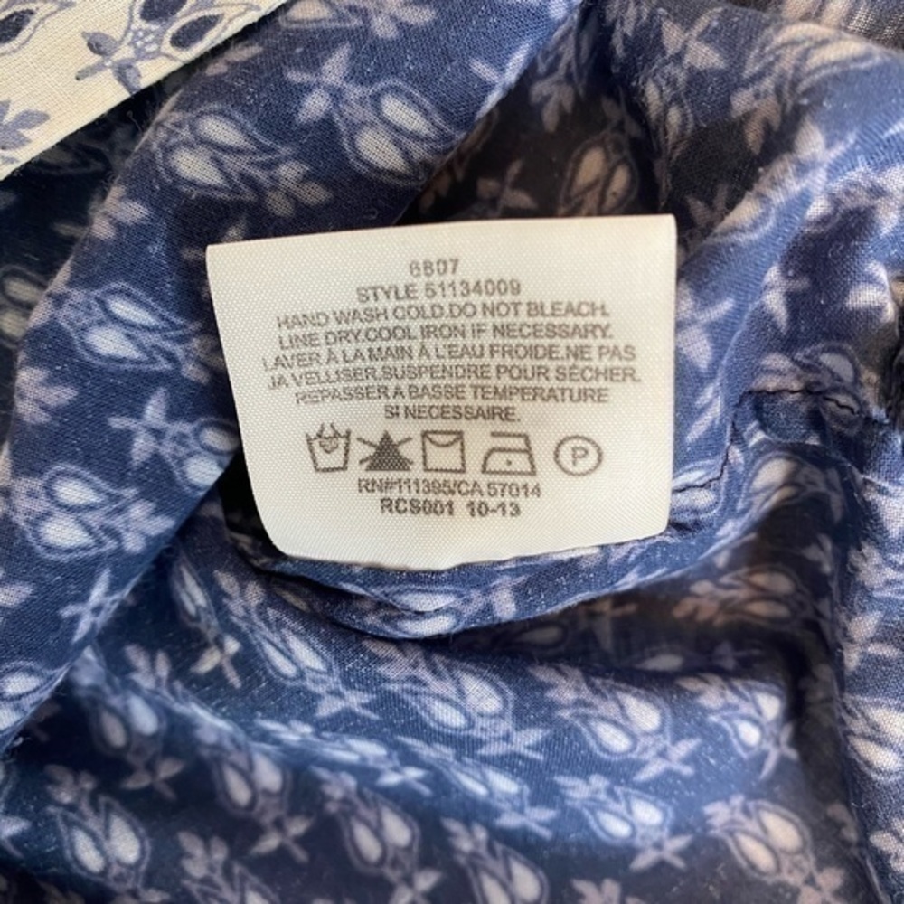 Tory Burch Tunic Blue and Creme Colored - Picture 11 of 12